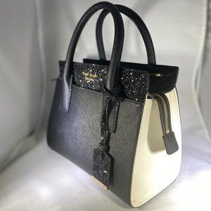 Sparkling Kate Spade Cross body Bag Black & White Special Occasion formal fun